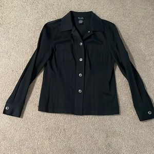 Black shirt jacket Women’s size 6